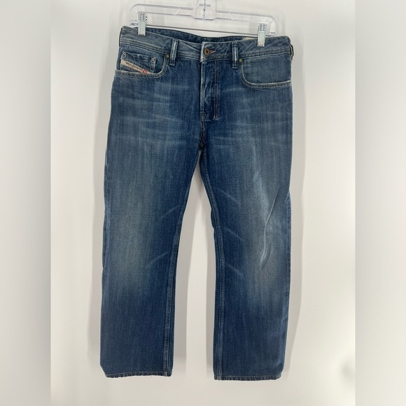 DIESEL INDUSTRY ZATHAN MEN’S BOOTCUT BUTTON FLY JEANS SIZE 30/32 MADE IN ITALY - Picture 1 of 8